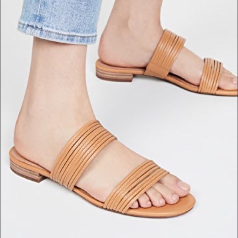 Madewell Meg Slide Sandals, Desert Camel, 8